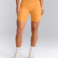 UnifiedMove™ V Front Mid Rise Shorts 6" with Reflective Logo | Powdered Orange