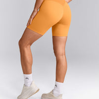 UnifiedMove™ V Front Mid Rise Shorts 6" with Reflective Logo | Powdered Orange