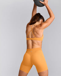 UnifiedMove™ V Front Mid Rise Shorts 6" with Reflective Logo | Powdered Orange