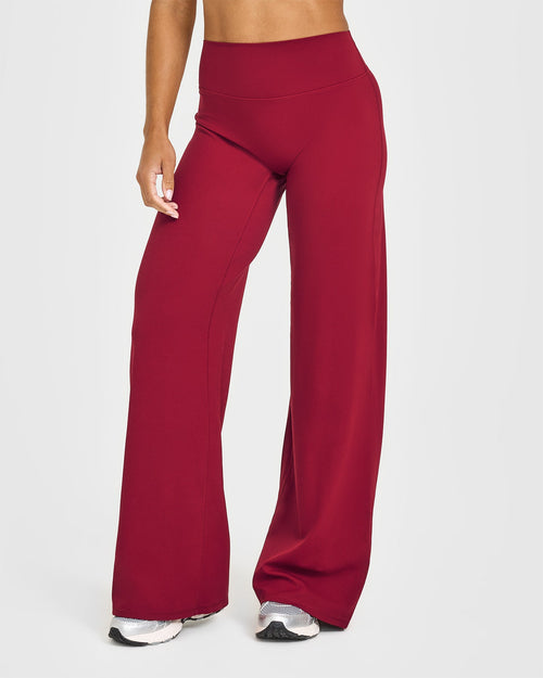 Oner Modal SoftMotion™ Straight Leg Bottoms | Ruby Red