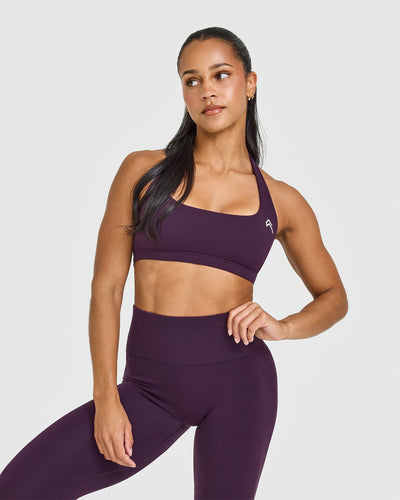EasyLift™ Halter Bralette | Blackberry Purple