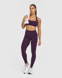 EasyLift™ Halter Bralette | Blackberry Purple