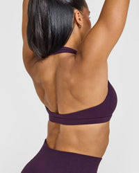 EasyLift™ Halter Bralette | Blackberry Purple