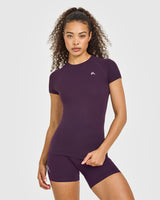 Go To Seamless Fitted Top | Blackberry Purple