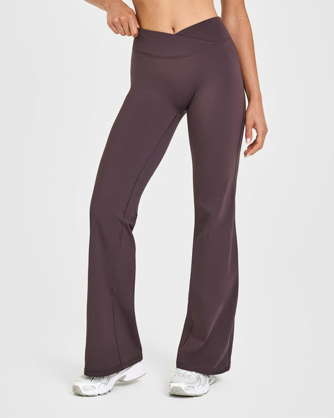 UnifiedMove Wrap Flared Bottoms | Dark Umber Brown