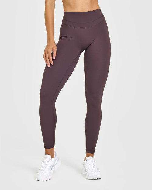 Oner Modal Unified High Waisted Leggings | Dark Umber Brown