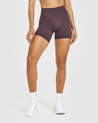 UnifiedMove™ High Waisted Shorts 6" | Dark Umber Brown
