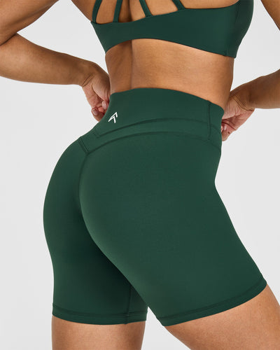UnifiedMove™ High Waisted Shorts 6" | Racing Green