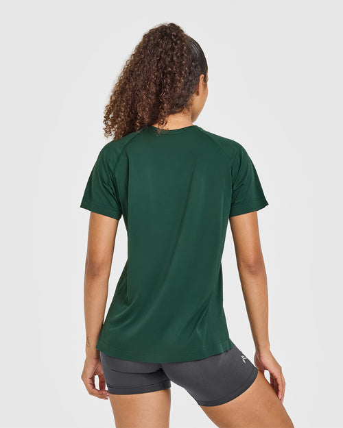 Go To Seamless Loose Top | Racing Green