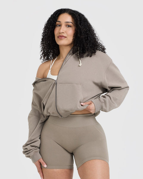 Oversized Zip Hoodie Women's - Minky | Oner Active EU