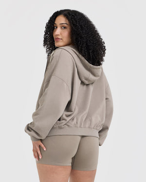 Oversized Zip Hoodie Women's - Minky | Oner Active EU