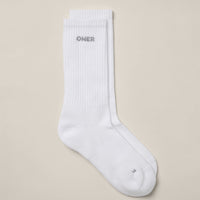 Oner Long Crew Socks 1 Pack | White