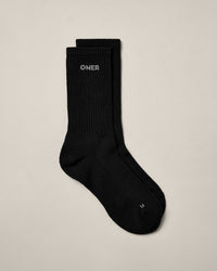 Oner Long Crew Socks 1 Pack | Black