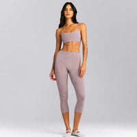SoftMotion™ 3/4 Length Leggings New Branding | Dusty Purple