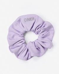 SoftMotion™ Scrunchie with Gray Logo | Lavender Purple