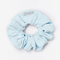 SoftMotion™ Scrunchie with Grey Logo | Cloud Blue