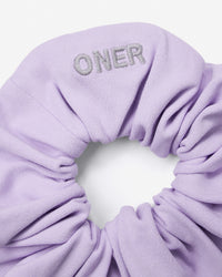 SoftMotion™ Scrunchie with Gray Logo | Lavender Purple