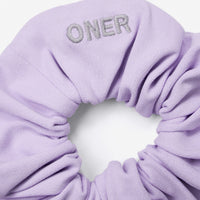 SoftMotion™ Scrunchie with Gray Logo | Lavender Purple