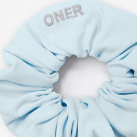 SoftMotion™ Scrunchie with Grey Logo | Cloud Blue