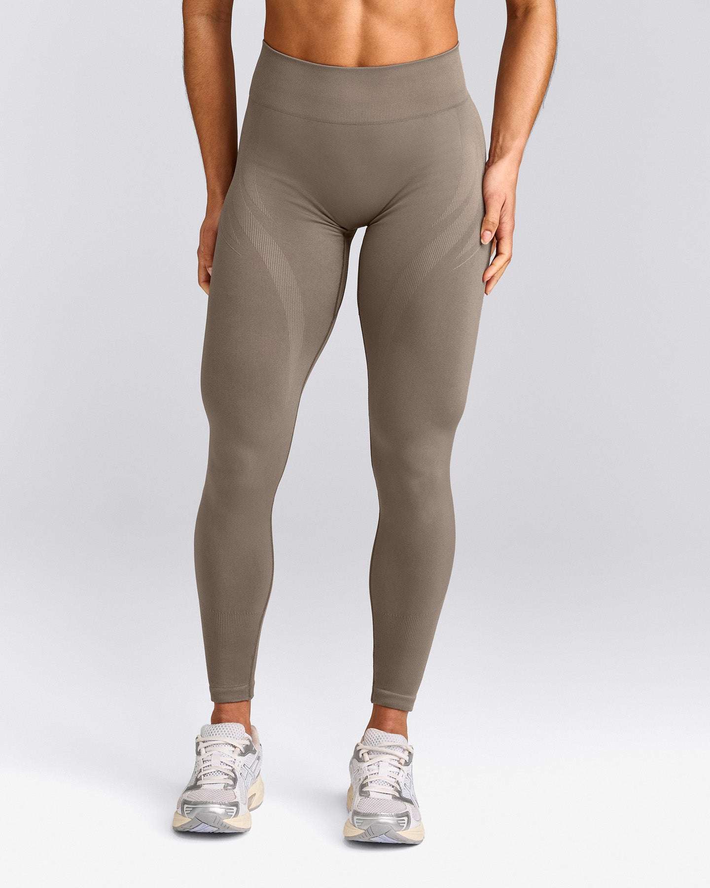 EnhanceLift™ Seamless Leggings with Gray Logo | Warm Minky