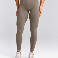 EnhanceLift™ Seamless Leggings with Gray Logo | Warm Minky