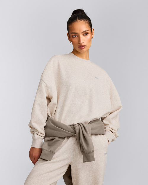 Foundations All Season Crew Neck Sweatshirt | Oat Marl