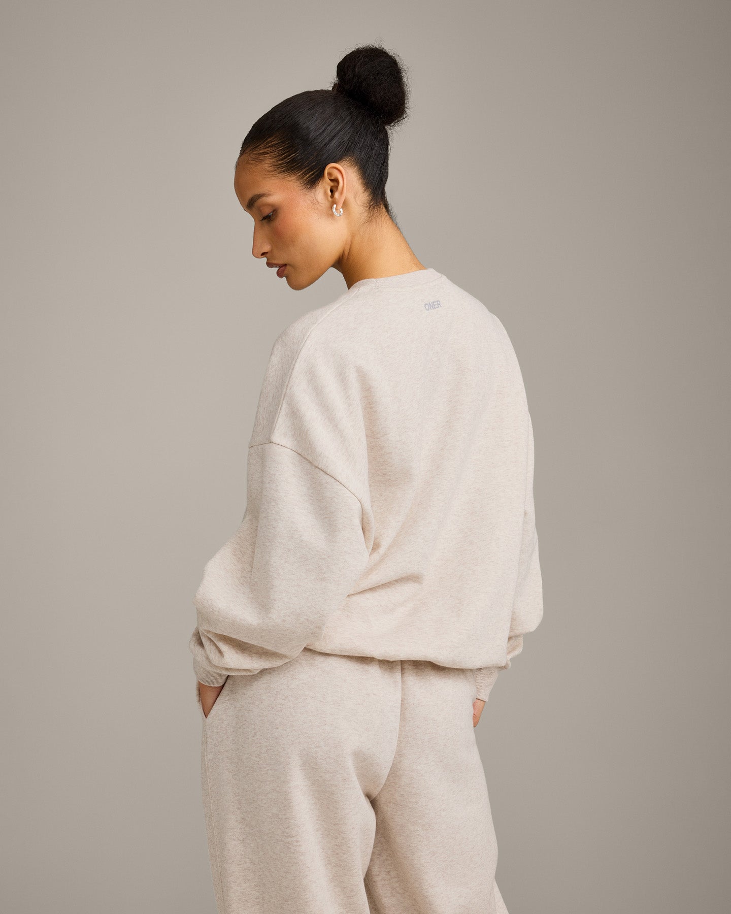Foundations All Season Crew Neck Sweatshirt | Oat Marl