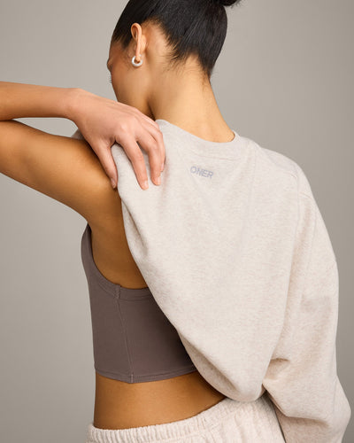 Foundations All Season Crew Neck Sweatshirt | Oat Marl