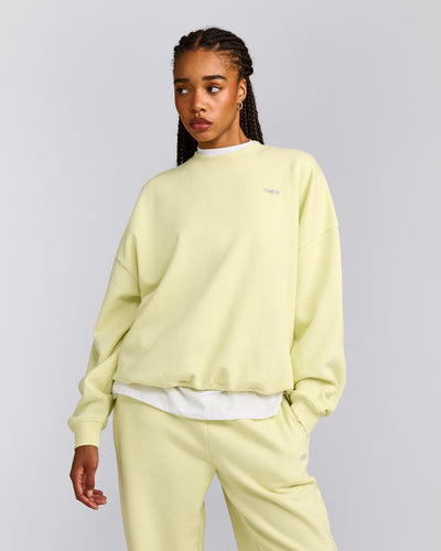 Foundations All Season Crew Neck Sweatshirt | Pastel Yellow