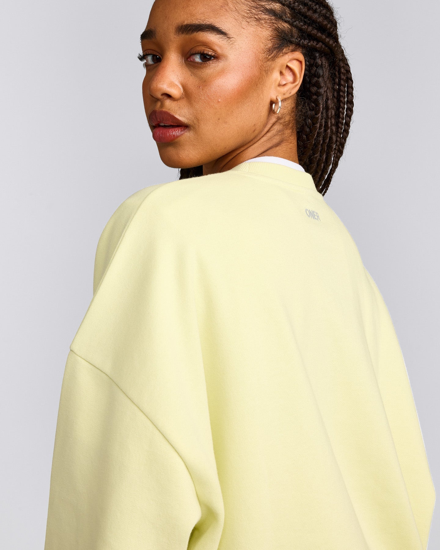 Foundations All Season Crew Neck Sweatshirt | Pastel Yellow