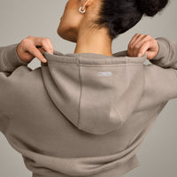 Foundations All Season Cropped Zip Through Hoodie | Minky