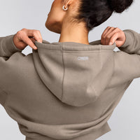 Foundations All Season Cropped Zip Up Hoodie | Minky