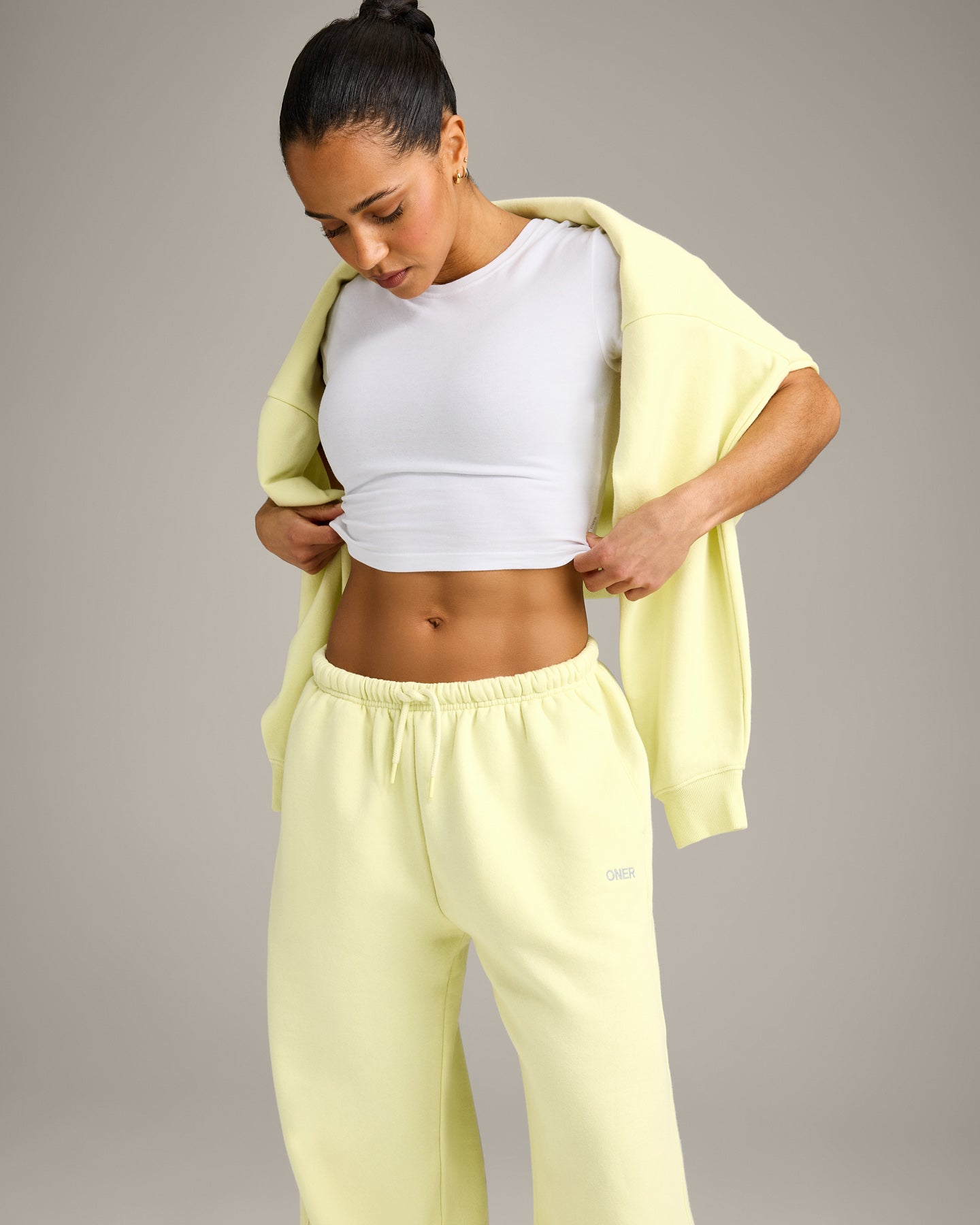 Foundations All Season Straight Leg Joggers | Pastel Yellow