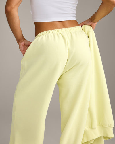 Foundations All Season Straight Leg Joggers | Pastel Yellow