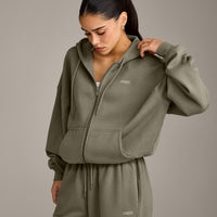 Foundations All Season Zip Through Hoodie | Alpine Green