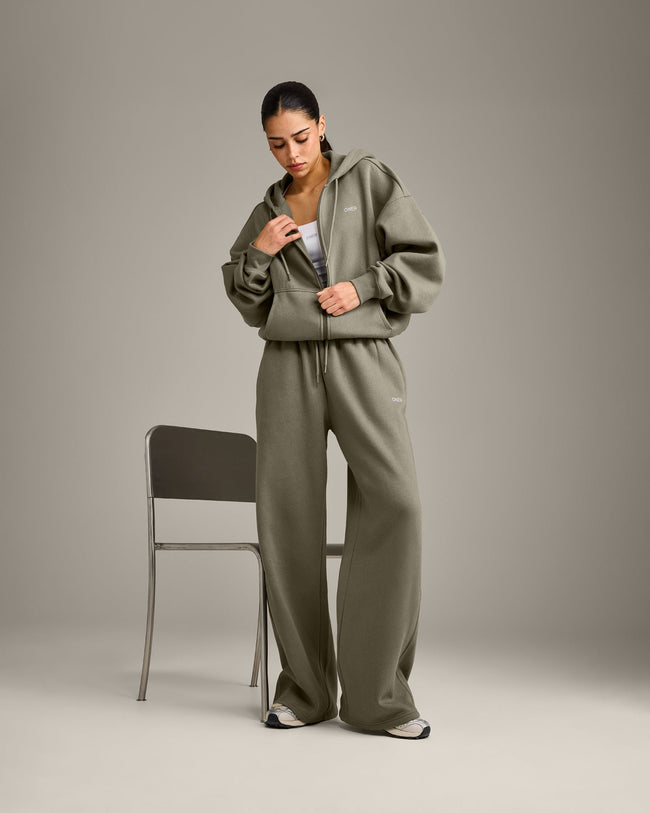 Foundations All Season Zip Through Hoodie | Alpine Green