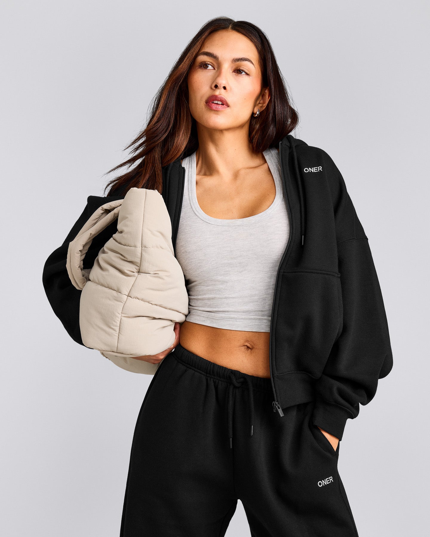 Foundations All Season Zip Up Hoodie | Black