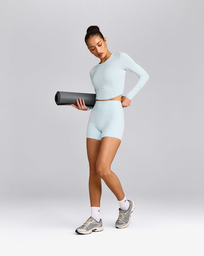Mellow™ Motion Crew Neck Long Sleeve Mid Top | Cloud Blue