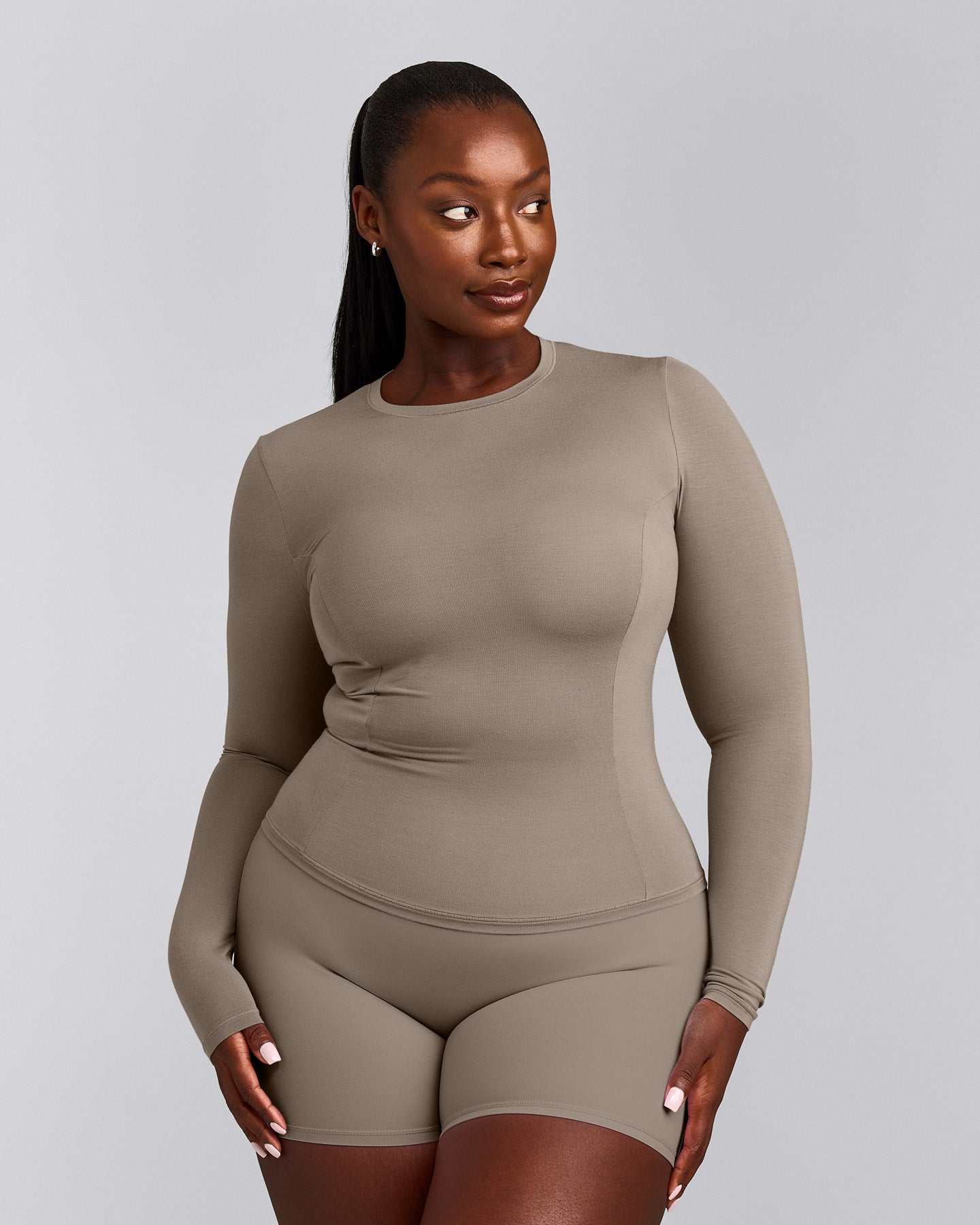 Mellow™ Motion Crew Neck Long Sleeve Top | Warm Minky