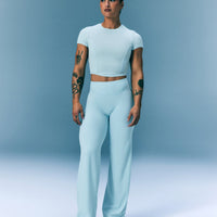 Mellow™ Motion Crew Neck Mid Top | Cloud Blue