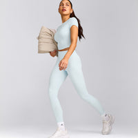 Mellow™ Motion Crew Neck Mid Top | Cloud Blue
