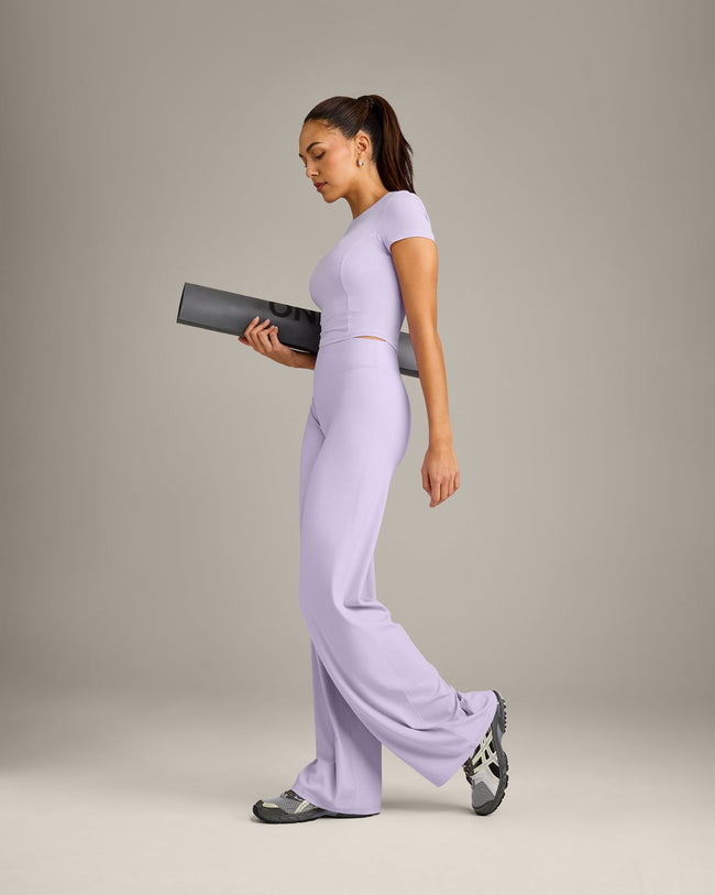 Mellow™ Motion Crew Neck Mid Top | Lavender Purple