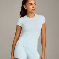 Mellow™ Motion Crew Neck Top | Cloud Blue