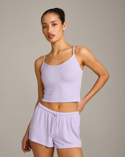 Oner At Home Night Strappy Mid Vest | Light Lavender Purple