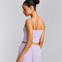 Oner At Home Night Strappy Mid Tank Top | Light Lavender Purple
