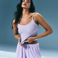 Oner At Home Night Strappy Mid Tank Top | Light Lavender Purple