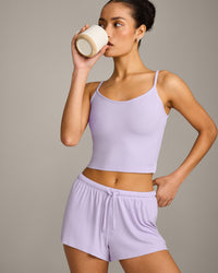 Oner At Home Night Strappy Mid Vest | Light Lavender Purple