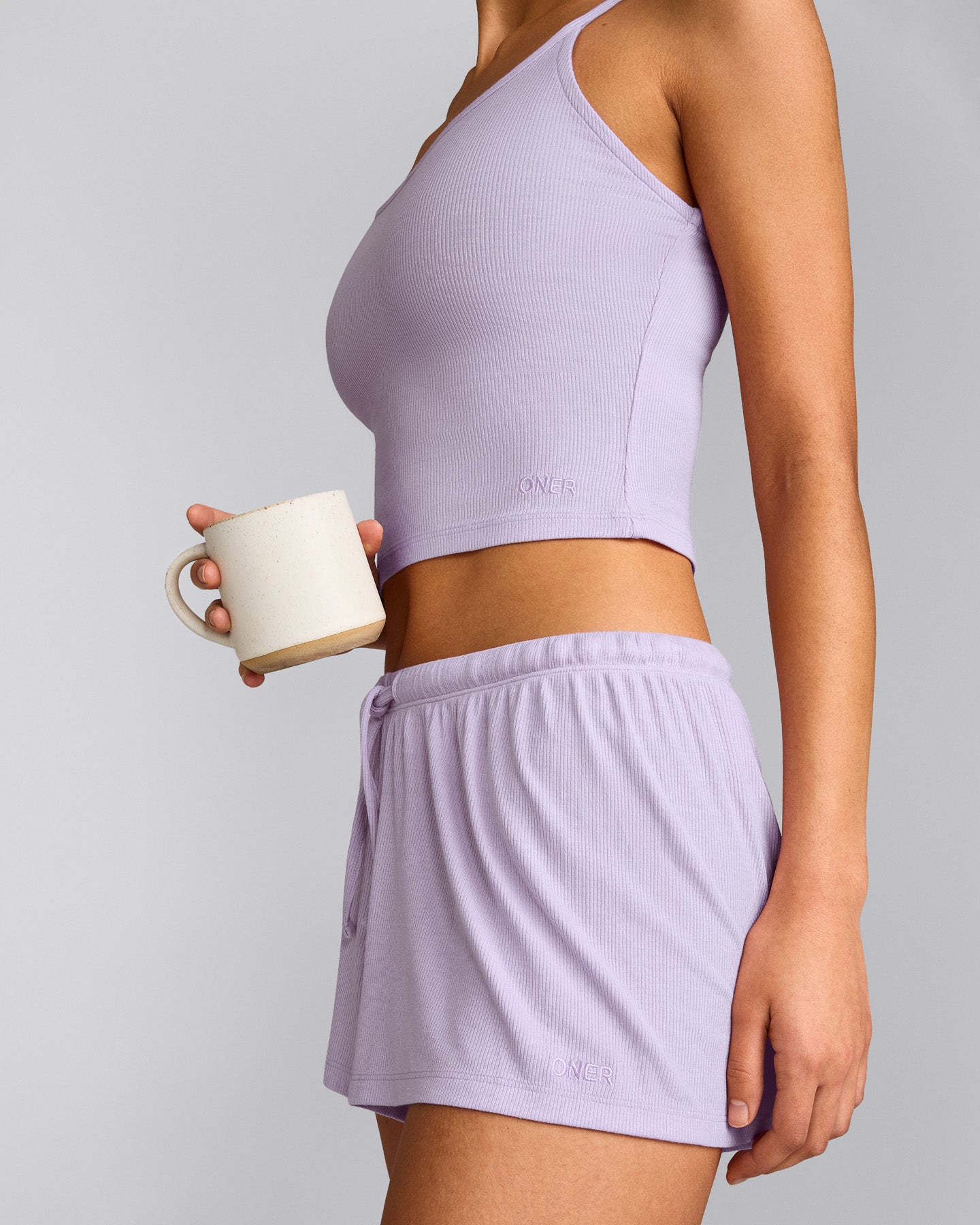 Oner At Home Night Strappy Mid Tank Top | Light Lavender Purple