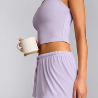 Oner At Home Night Strappy Mid Tank Top | Light Lavender Purple