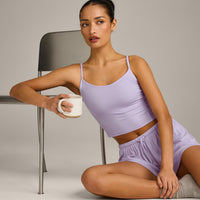 Oner At Home Night Strappy Mid Vest | Light Lavender Purple